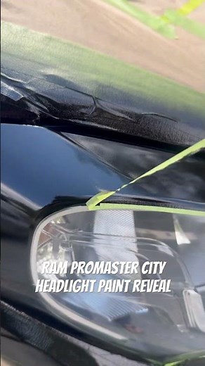 Ram ProMaster City headlight paint reveal! #HandyAndysMobileMechanic