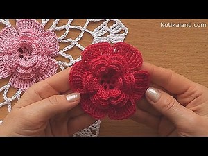 CROCHET doily Crochet flower Tutorial Part 1