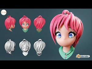 How to Create Chibi Girl Head in Blender?