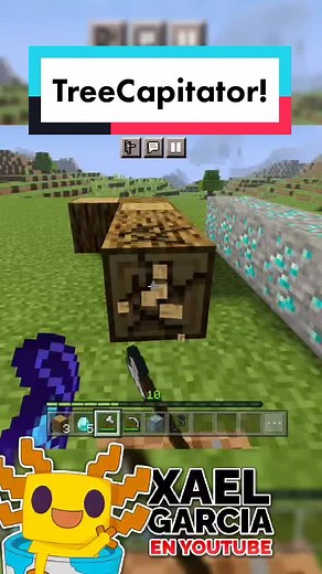 Treecapitator! #mimecraft #minecraftbedrock #minecraftpe #minecraftmods #minecrafttutorial #minecraftmemes #minecrafthacks