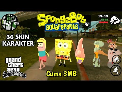 Mod Skinpack Spongebob - GTA SA Android