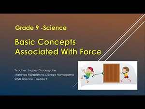 Grade 9 Science English Medium - Chapter 05. Force ( Basic Concepts Associated With Force )