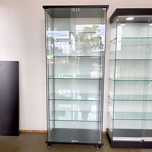 Glass Display Cabinet With Lock - Shelves For Shops