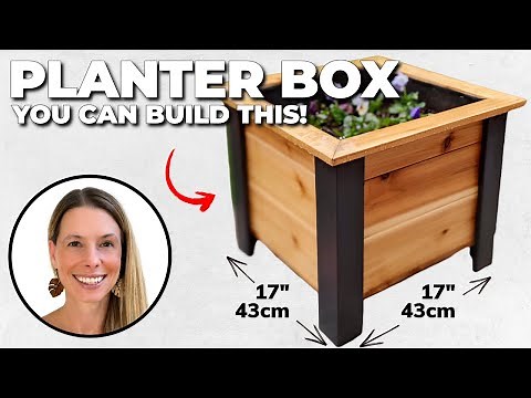 YOU Can BUILD This STUNNING Raised Planter Box // DIY Woodworking