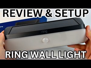 Ring Wall Light Solar Review, Setup, & Demo