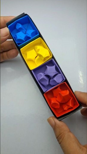 Origami Star Box with Compartments | Easy DIY Paper Craft Tutorial #OrigamiBox #PaperArt