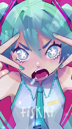 AND NOW, IT'S TIME! Miku Miku Beam Animation Procreate