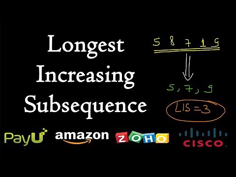 Longest increasing subsequence