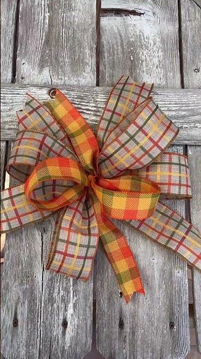 Fall Bow by Hand for Beginners | Easy DIY Bow Tutorial