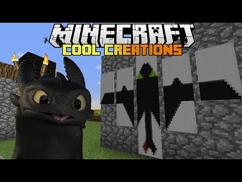 Minecraft : How to make... Toothless The Dragon