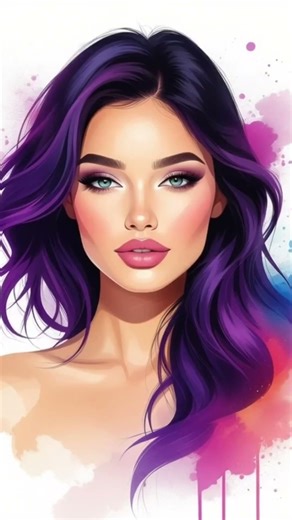 Abstract Beauty Explosion – A Fusion of Realism and Color #DigitalArt #AIArt #AbstractPortrait