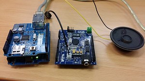 Stream Weather Information to ArduinoUNO and output through speaker.