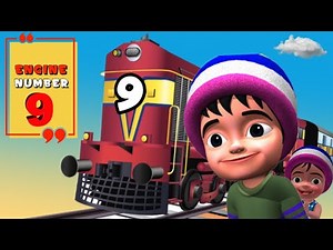 Engine Engine Number 9 | Nursery Rhymes | kids songs | Engine Number 9 | Bunny tv