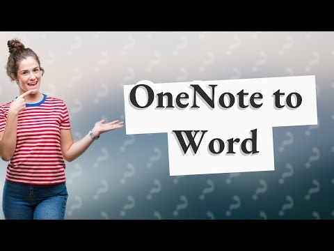 How do I export OneNote Web to Word?