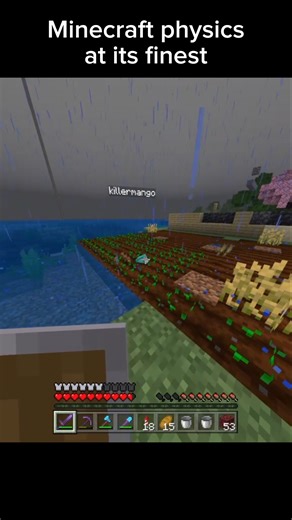 minecraft physics at its finest #shorts #minecraft #minecraftshorts