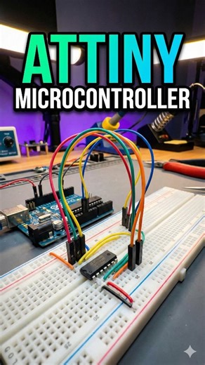 MBT 💥 on Instagram: "ATTINY MICROCONTROLLER 🤩💥 ... #attiny85 #microcontroller #arduinouno #electronics #techvideos"