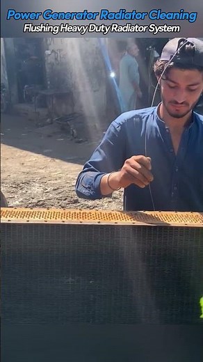 Restoring a Rusted Generator Radiator | Heavy Duty Rusted Radiator Cleaning & Repair