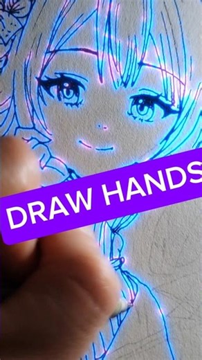 I Finally Learned 🔥🔥🔥How To Draw Anime Hands Perfectly #AnimeDrawing #ArtShorts #animeart #drawing