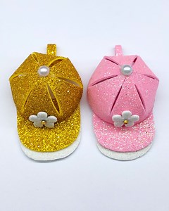 32K views · 445 reactions | Beautiful Mini Paper Cap - How to Make Key Holder - DIY Foam Sheet Craft #diy #handmade #decor | Origami Art & Crafts | Facebook