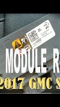 Airbag Module Removal 2014-18 GMC Sierra