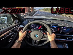 BMW XM LABEL (RED) on Autobahn POV! URUS KILLER! TOP SPEED