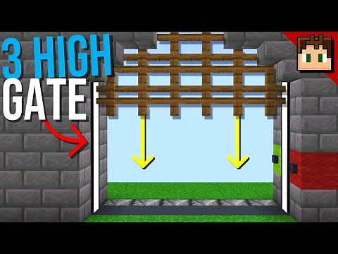 Minecraft Bedrock: How To Build a WORKING CASTLE GATE! 1.21 Tutorial
