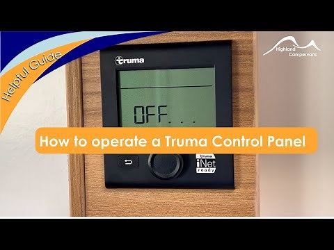 How to operate a Truma Heater and Water System Control Panel