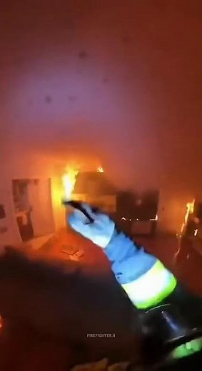 A Firefighter Heroically Rescue A Rabbit From A Burning House!