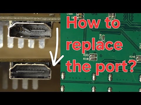 How to replace an HDMI port | step by step