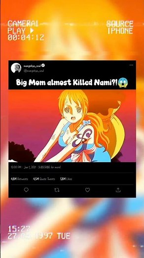 Moment when Nami was almost killed by Big Mom | One Piece #nami #bigmom #onepiece