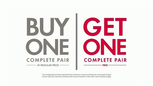 Visionworks Buy One, Get One Free Sale TV Spot, 'A Backup Pair of Glasses'