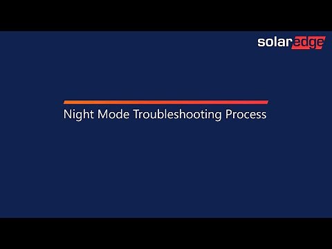 Night Mode Troubleshooting Process