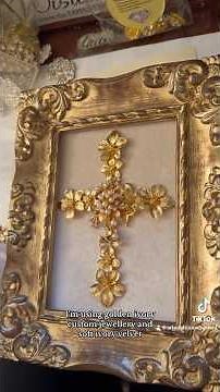 Creating Stunning Framed Jewelry Art Cross: Step-by-Step DIY Tutorial