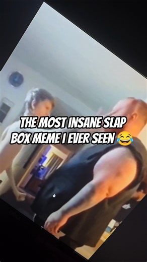 CRAZY SLAP BOX MEME 😭💪 #memes #irl #slap #funny #lol #shorts #yt #competition #power #trending