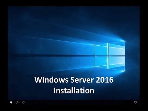 Windows Server 2016 - Installation