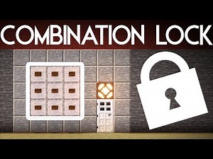 Configurable Combination Lock SCHEMATIC (Minecraft JAVA 1.18.x - 1.21.+)