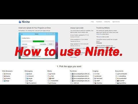 How to Use Ninite.