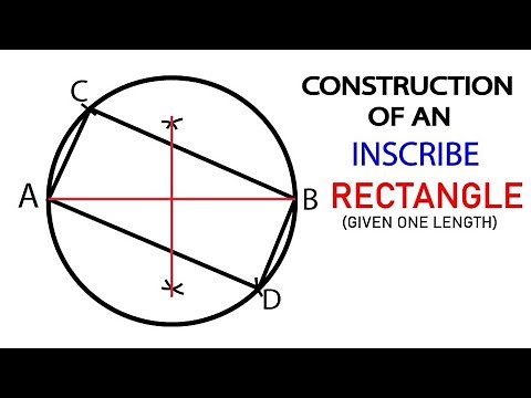 How To construct a Rectangle of 10cm × 4cm in an inscribed Circle - Easy rectangle construction