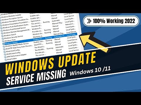 How to Fix Windows Update Service Missing from Windows 10/11 - (2023)