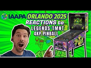 IAAPA Orlando Expo 2025, Players React to NEW TMNT 4KP Pinball Machine