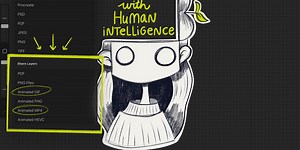 Procreate Tutorial: Exporting Animations