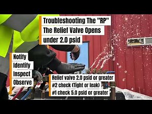 Backflow Rp Relief valve troubleshoot test