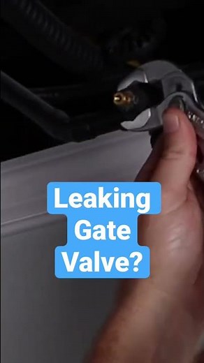 If your gate valve is dripping or leaking, you can try tightening the packing nut.