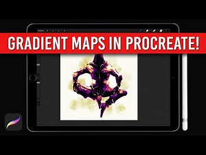 How to Use GRADIENT MAPS on PROCREATE 5X! Finally here!