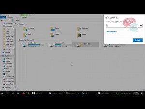 how to set password lock and unlock drive with bitlocker windows 10