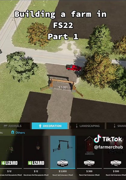 Building a farm in FS22 #fs22 #farmingsimulator #fs22mods #fs22gameplay