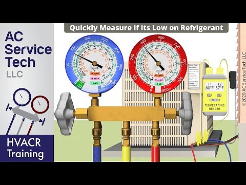 Fast Check for a Very Low Refrigerant Charge on an A/C Unit!