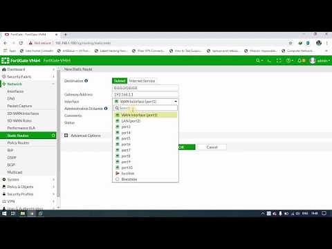 How to Setup FortiGate Firewall To Access The Internet
