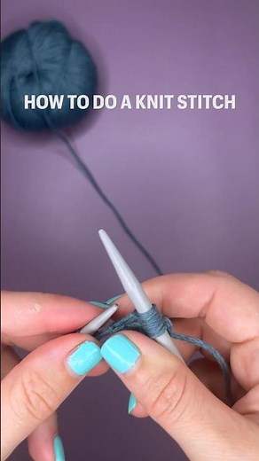 Quick & Easy How to Knit Stitch // How to Knit Tutorial for Beginners #knitting #knit