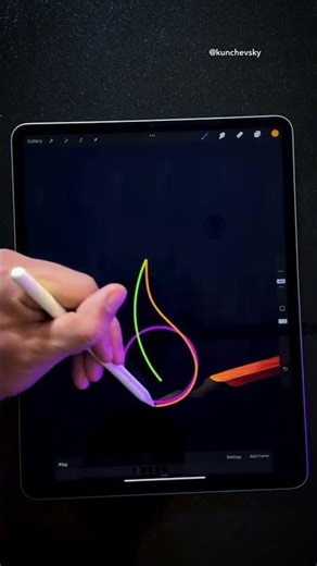 Easiest Way to Animate Fire in Procreate 🔥🤯 #procreate #animation